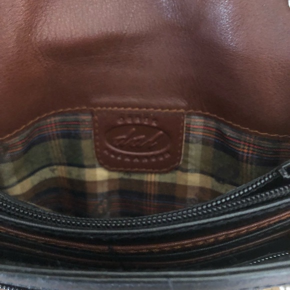 Derek Alexander Black Leather Crossbody Bag/Wallet - Picture 5 of 8